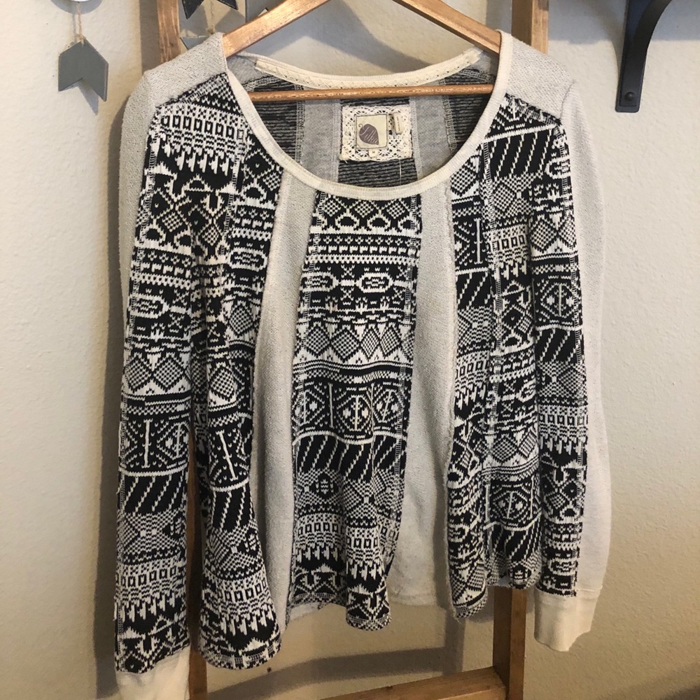 Anthropologie patchwork top